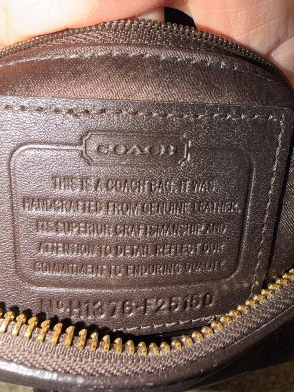 Coach Campbell Bag F25150 Leather Crossbody Purse Excellent Condition - Picture 7 of 7